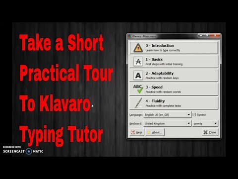 Klavaro - Typing Tutor || A Practical Video ||