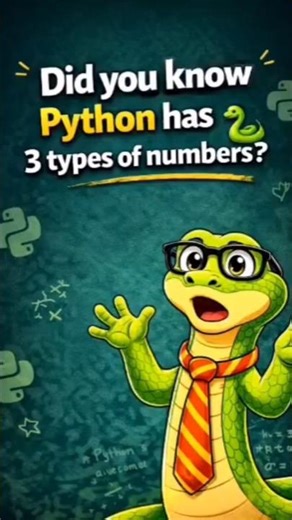 3 Types of Numbers in Python 🔥 #python #coding #fyp #learnpython #pythonforbeginners #pythontips
