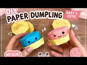 How to Make a Cute Paper Dumpling| Easy Origami DIY