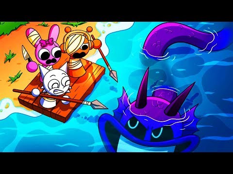 SURVIVING on SPRUNKI ISLAND... (Cartoon Animation)! #sprunki #roblox