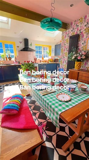 80K views · 1.5K reactions | Not to be controversial but… Here’s to making our homes interesting and fun places to spend our time in  Colourful home | home decor | bold interiors | quirky interior design | bright bold home | colour pop | diy | maximalist home | dopamine decor #colourfulhome #bolddecor #wallpaperlover #maximalism #dopaminedecor #DIY | The Hexagonal House | Facebook