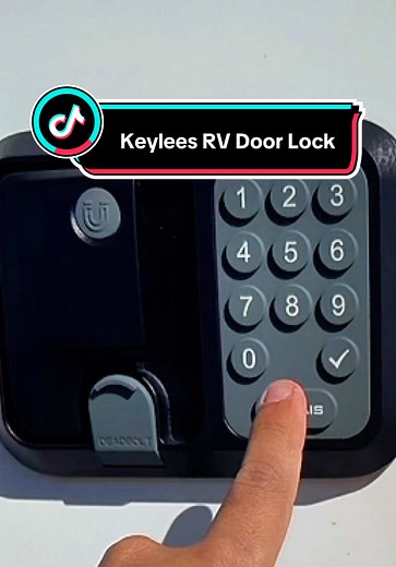 Keyless RV Door Lock #rv #rvtravel #rvtips #rvlife #rvcamping