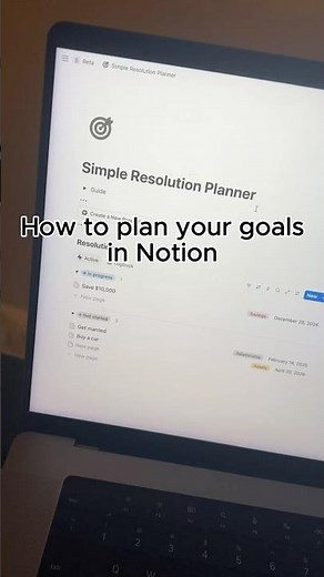 Plan your life goals with this Notion template #notion #productivity #notiontemplate