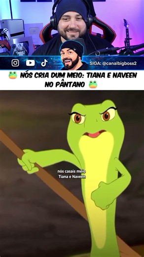 🐸 NÓS CRIA DUM MEIO: Tiana e Naveen no pântano 🐸