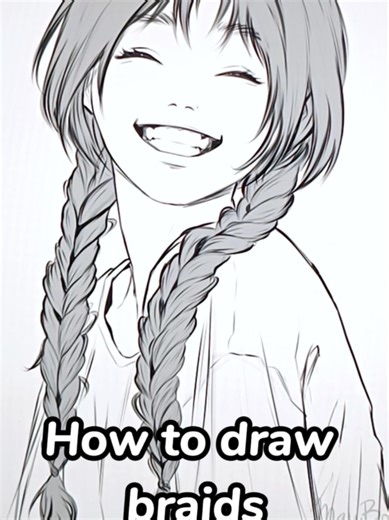 Long time since my last braid tutorial, here's a new one :) #braids #arttutorial #digitalart #procreate #drawing