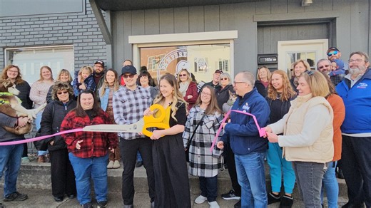 Pampered Paws Grooming Salon ribbon cutting