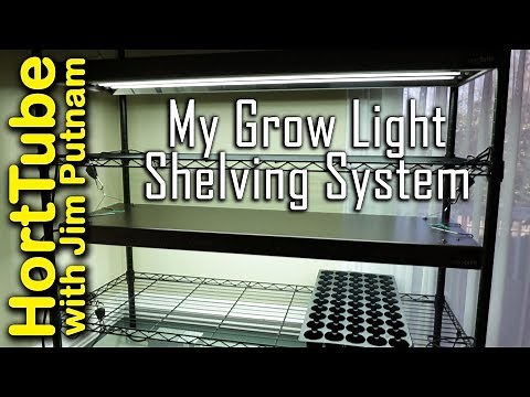 My Grow Light Shelving System For Indoor Seed Starting