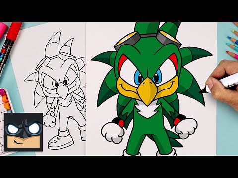 How To Draw Jet the Hawk | Sonic the Hedgehog