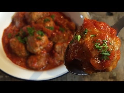 みんな大好き！揚げずにつくる肉団子で！トマト煮込みミートボールの作り方 How to make Tomato stew meat dumplings