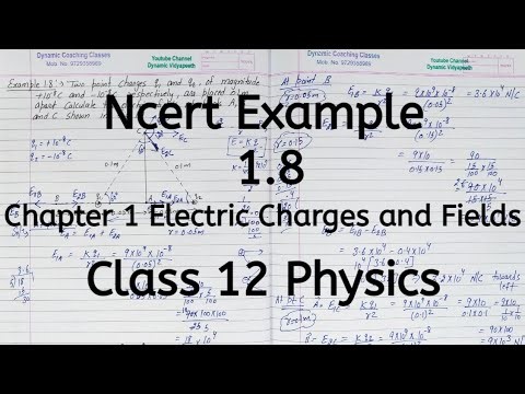 Ncert Example 1.8, Chapter 1, Electric Charges and Fields, Class 12 Physics
