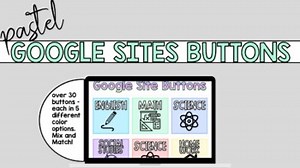 PASTEL GOOGLE SITES CLASSROOM BUTTONS