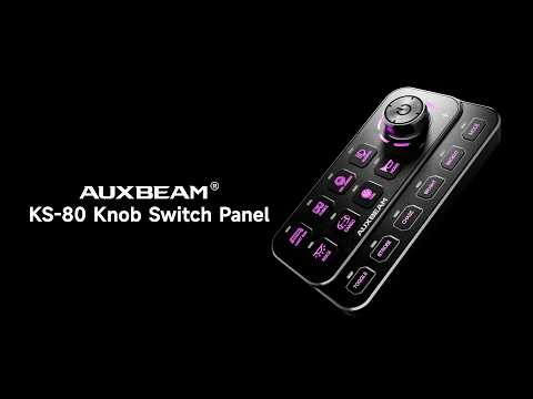 Auxbeam KS-80 Knob Switch: 120A Solid-State Panel | Ultimate Lighting Control