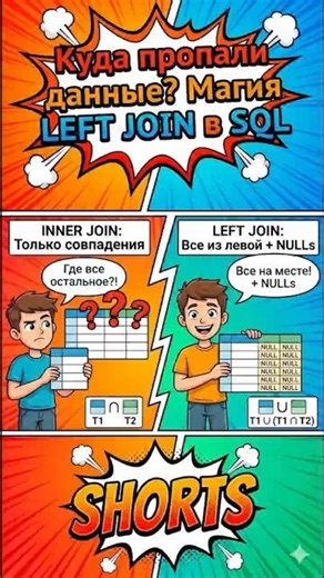 INNER JOIN или LEFT JOIN? Как выбрать?