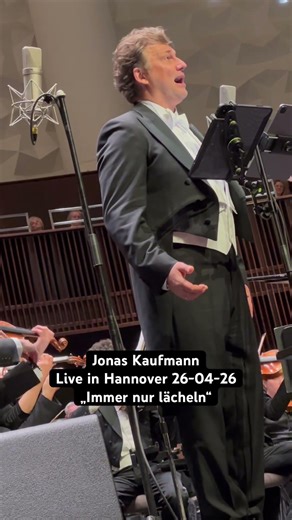 Jonas Kaufmann live im Kuppelsaal Hannover am 26.04.26 „Immer nur lächeln“