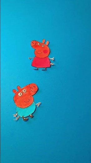 Let’s Make Peppa Pig Toys! 🐽🌈 Super Easy DIY for Kids! #diycrafts #peppapig