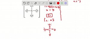 Consider the Lewis structure for the polyatomic oxyanion shown here, where X is an element from the third period ( Na-Ar ). By changing the overall charge, n, from 1- to 2- to 3-we get three different polyatomic ions. For each of these ions (a) identify the central atom, X; (b) determine the formal charge of the central atom, X; (c) draw a Lewis structure that makes the formal charge on the central atom equal to zero. [Sections 8.5, 8.6, and 8.7] Figure can't copy | Numerade