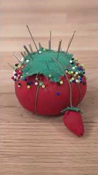 Pincushion Strawberry - Sewing #Shorts