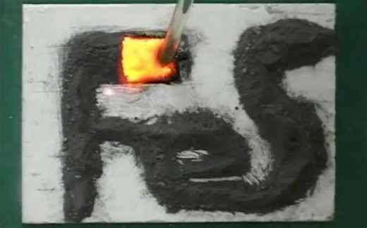 【清朝老片/经典化学实验系列】硫与铁的反应