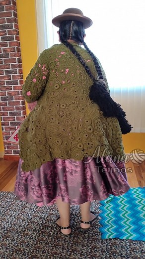 Abrigo Irlandés Tejido a Mano en Bolivia