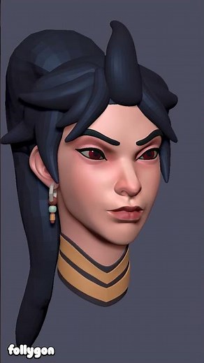 3D Sculpting Anran from Overwatch from Start to Finish