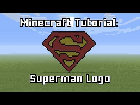 Minecraft Tutorial: Superman Logo