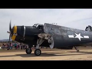 Grumman TBM-3 Avenger VH-MML Display at Yarram Airshow 2018