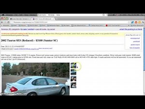 Craigslist Florence SC Used Cars for Sale by Owner - Cheap Prices Under $1500 Today