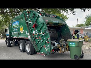 Waste Pro Mack MRU McNeilus RL Moving Through Hollywood Trash