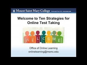 10 Strategies for Online Test Taking