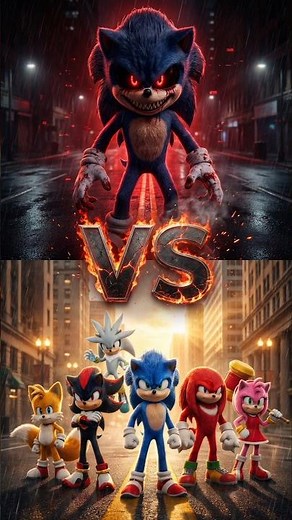 Sonic Team vs Sonic.exe – Who Survives the Ultimate Horror Battle?😧⚡