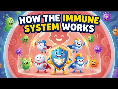 How the Immune System Works | How Your Body Fights Germs (Explained for Kids)