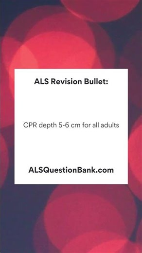 Advanced Life Support (ALS) Exam Revision Bullet