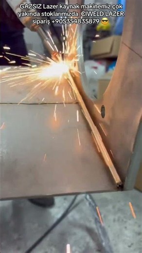 Gazsız lazer kaynak makinesi #ciweldlazer #lazerkaynak #welding #laserweldingmachine #laserwelding