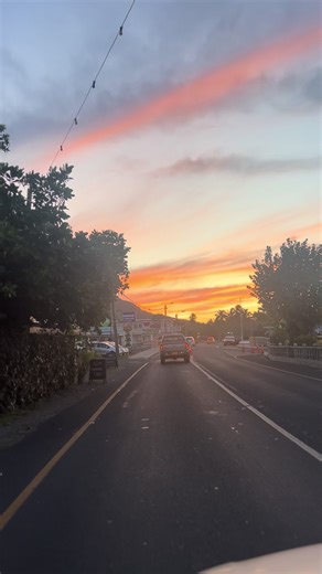 Rarotonga Sunset💗 #fyp #raro #sunset