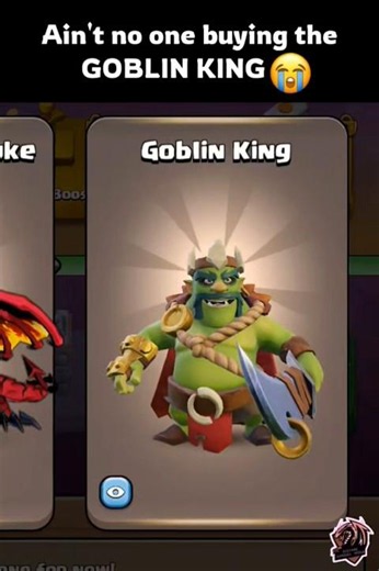 No one buying the Goblin King in COC | #clashofclans #shorts