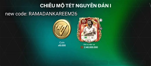code mới nhất cho ae nhá#HoiQuanFCMVN #NhaSangTaoFCM #FCMobileVN | fc mobile