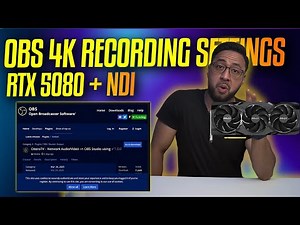 How to Record 4K Gameplay in OBS Studio | RTX 5080 + NDI Dual PC Guide
