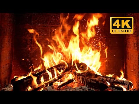 🔥 Beautiful Fireplace Wallpaper 4K UHD! Ultimate Original Fireplace Ambience with Crackling Logs