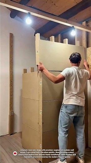 Modern Modular Room Assembly Using Prefabricated Wall Panels