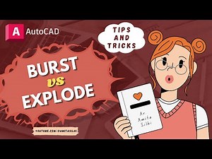 BURST vs EXPLODE | AutoCAD Command