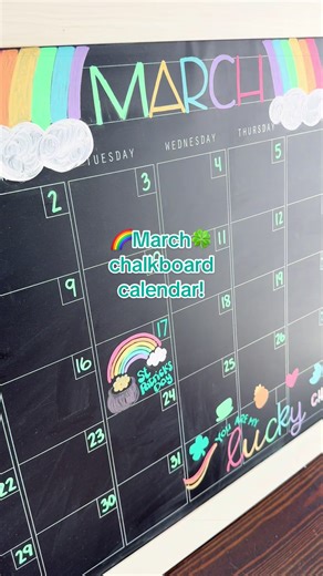 Creative March Chalkboard Calendar Ideas