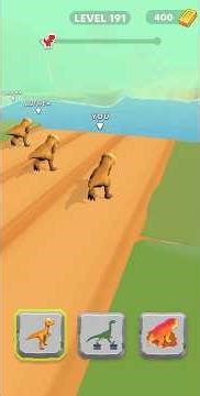 🎮 Dino Shifting Dinosaur Games Level - #191 🦖👑 #shorts #mobilegame #trex