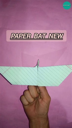 Paper Bat New Original Paper Plane But Amazing Toy Plane Jet Mini Toy But Flying Tutorial #shorts