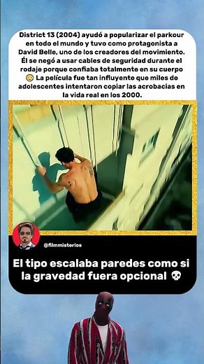 David Belle hizo las acrobacias sin cables de seguridad | District 13 (2004) 🧗