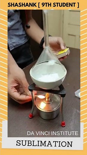 Class 09 Experiment || SUBLIMATION of Naphthalene Balls || #Shorts