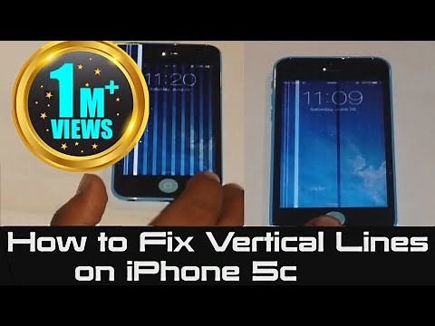 SOLVED - How to Fix Vertical Lines on iPhone 5c | Unresponsive Screen 5c | White & Black Lines