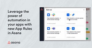 ⚡ New Asana Rules makes it even easier to set up automated workflows with your favorite tools. Try creating a rule to automatically send a message to a Slack channel as soon as you complete an Asana task! #automation #withasana https://asa.na/7bo | Asana | Facebook