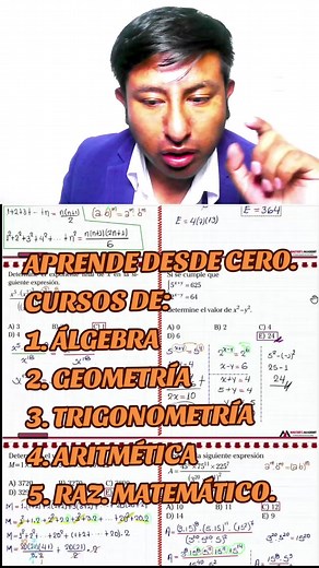 Aprende Matemáticas desde Cero: Cursos de Álgebra, Geometría, Trigonometría y más