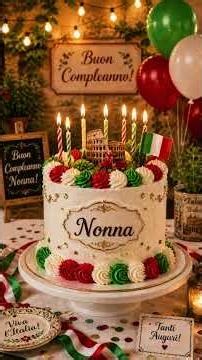 Happy Birthday Nonna 🎂 | Italian Birthday Song for Nonna