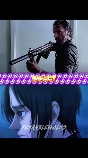 Heroes VS Villains Part6 #anime #attackontitan #vs #thewalkingdead #show #animeedit #shorts